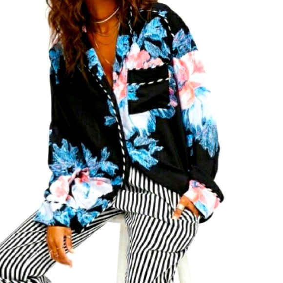 Free People Other - INTIMATELY FREE PEOPLE Floral Button Down XS